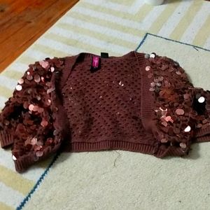 Brown sequin jacket